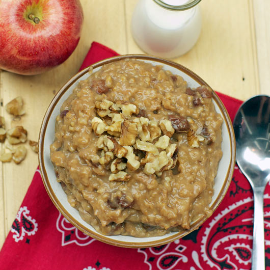 Crockpot Steel Cut Apple Oatmeal