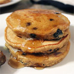 Blueberry Graham Pancakes