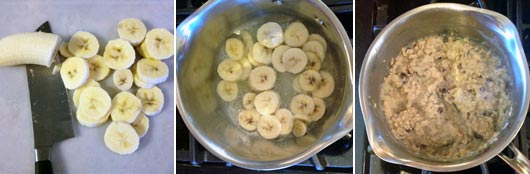Making Easy Banana Date Oatmeal