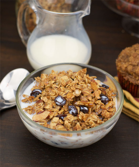 Serving of Maple Almond Granola