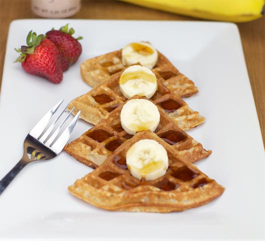 Banana Cinnamon Waffles