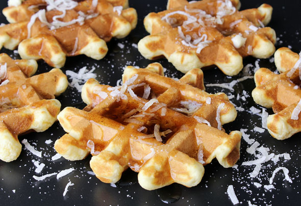 Belgian Coconut Waffles