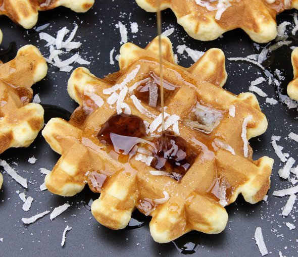 Belgian Coconut Waffles