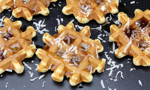 Belgian Coconut Waffles