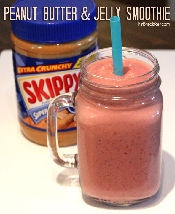 Easy Peanut Butter & Jelly Smoothie