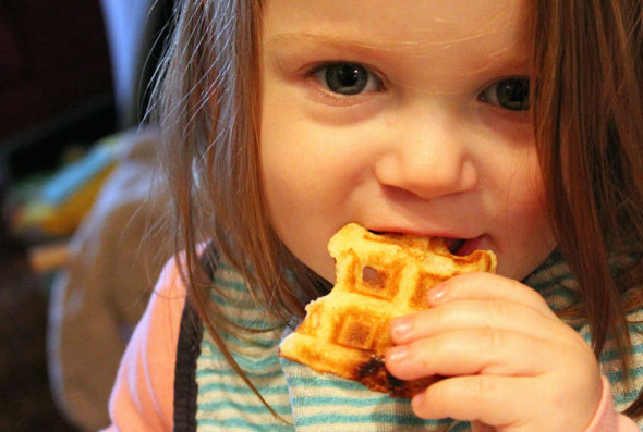 Eating A Butterscotch Waffle