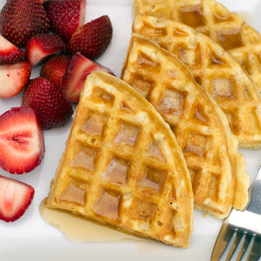 Best Peanut Butter Waffles