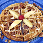 Whole Grain Apple Waffles