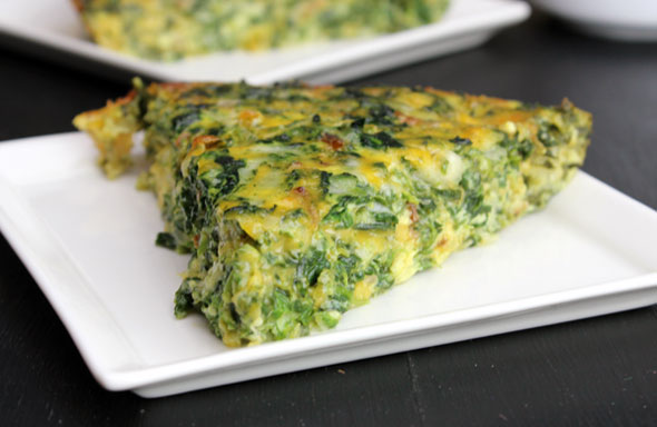 Crustless Spinach Quiche