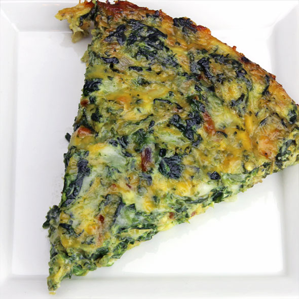 Crustless Spinach Quiche