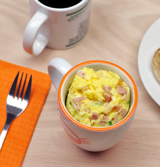 Microwave Farmers Omelet (In A Cup) Recipe