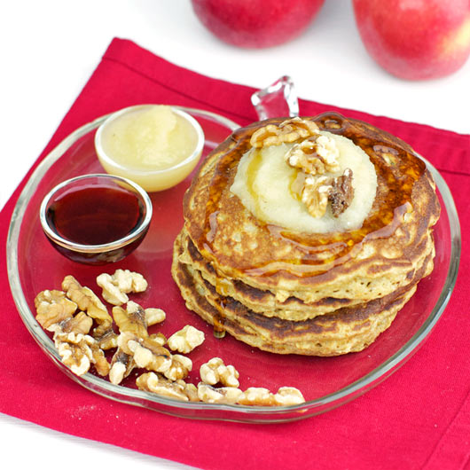 Applesauce Oatmeal Pancakes