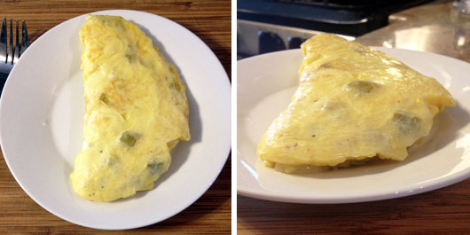 Green Chili & Cheese Omelette Green Chili & Cheese Omelette