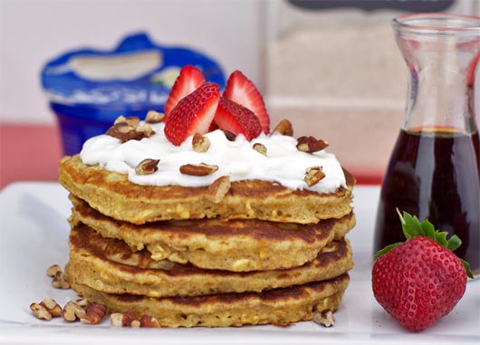 Whole Wheat Vanilla Pancakes