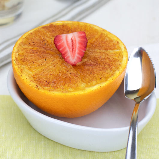 Baked Cinnamon Honey Grapefruit