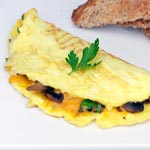 Cheesy Mushroom Omelet