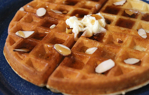 Vanilla Almond Waffles