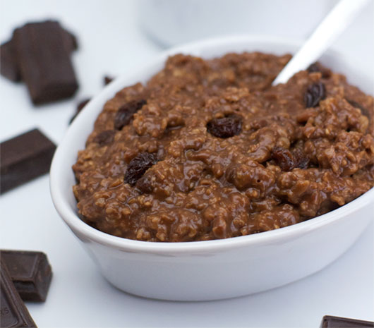 Oatmeal With Chocolate And Coffee