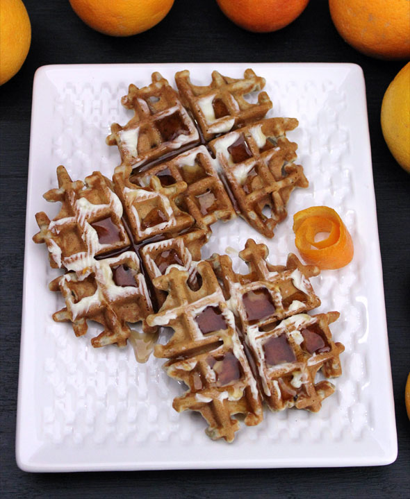 Cranberry Orange Waffles