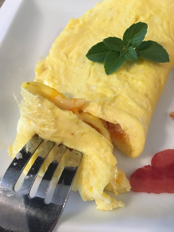 Three Cheese Horseradish Omelet