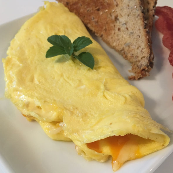 Three Cheese Horseradish Omelet