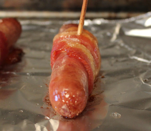 A Bacon-Wrapped Breakfast Link