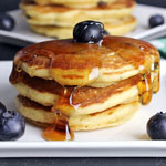 Whole Wheat Blueberry Yogurt Pancakes