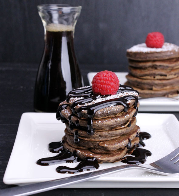 Chocolate Banana Pancakes