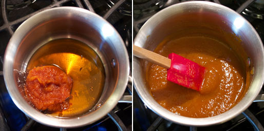 Making Pumpkin Maple Pancake & Waffle Topping