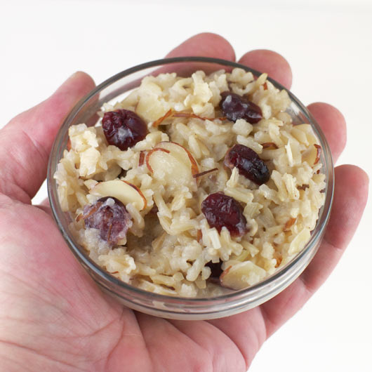 Small Serving of Brown Rice Breakfast