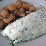 Artichoke, Spinach & Feta Egg White Omelette