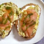 Salmon Breakfast Bruschetta