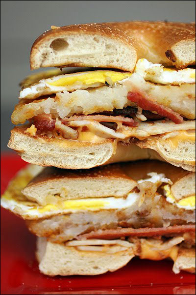 Big Bagel Breakfast Sandwich