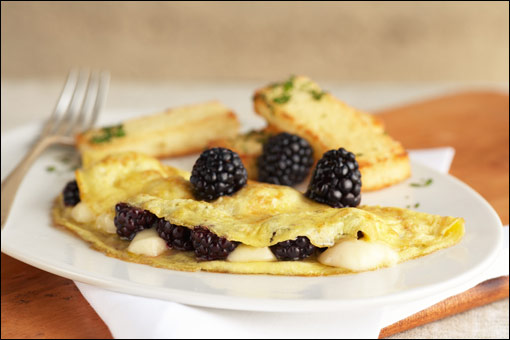 Blackberry Brie Omelet