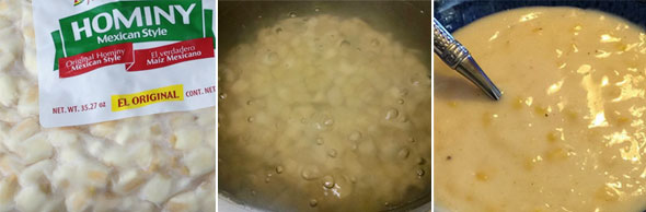 Making Hominy Porridge
