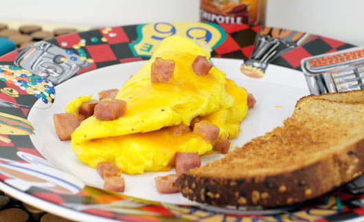 Easy Ham And Cheese Omelette