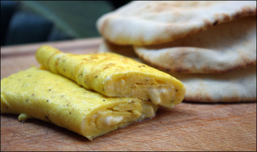 Feta Cheese Omelette Roll