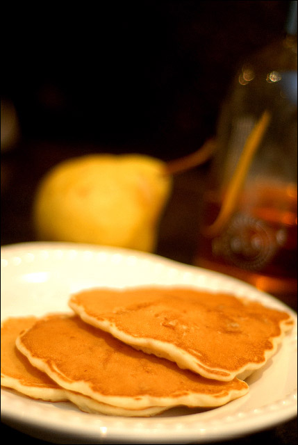 Drunken Pear Pancakes