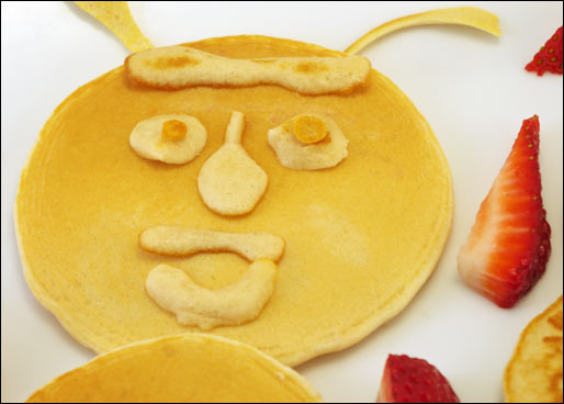 Pancake Caterpillar - Close-Up On Face