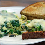 Spinach Mushroom Scramble