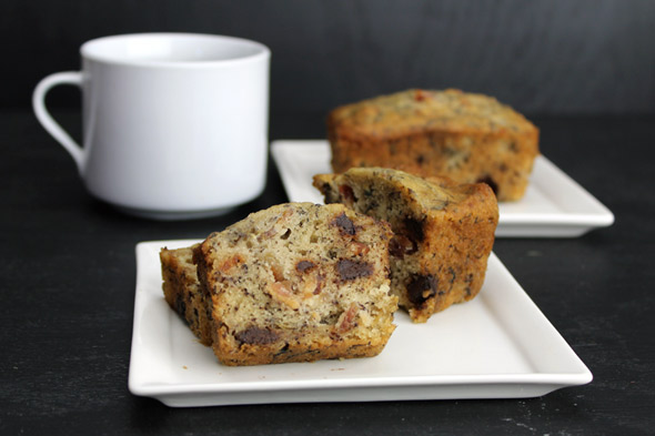 Chocolate Chip Bacon Banana Bread