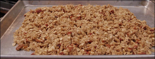 Cooking Maple Pecan Granola Clusters