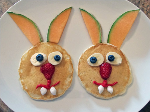 Easter Bunny Pancakes