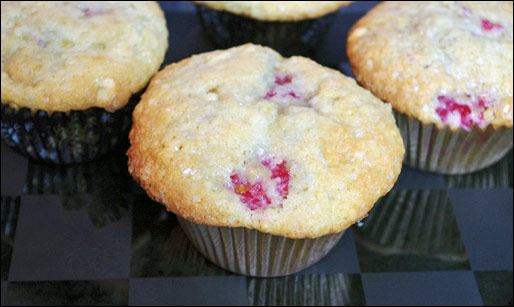 Raspberry White Chocolate Buttermilk Muffins