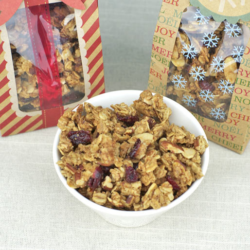 Holiday Spice Granola With Cranberries