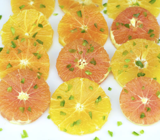 Oranges With Honey And Jalapeno