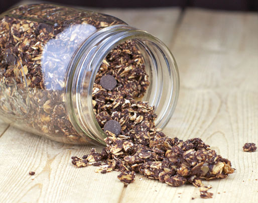 Chocolate Granola In A Jar