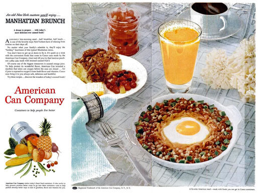 Vintage 1954 CANCO Brunch Ad