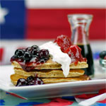 Red, White & Blueberry Pancakes