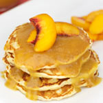 Peach, Banana & Pecan Pancakes